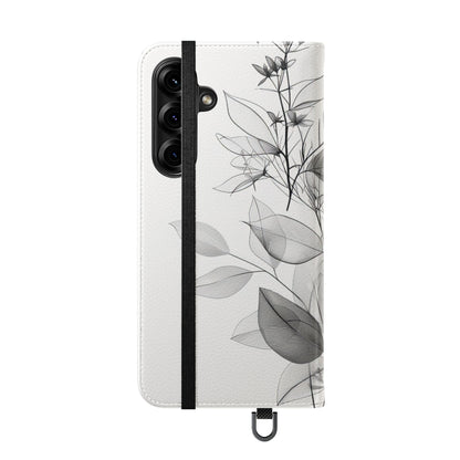 Silver Leaves - Samsung S25+ Case - Wallet