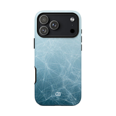 Teal Tough Phone Case for iPhone - Arctic Digital Nexus