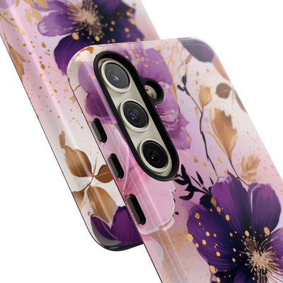 Gilded Violet Bloom · Tough Phone Case for Samsung