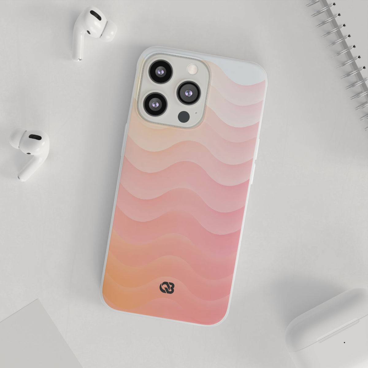 Blush Horizon Waves · Lite Phone Case for iPhone ·  Pink