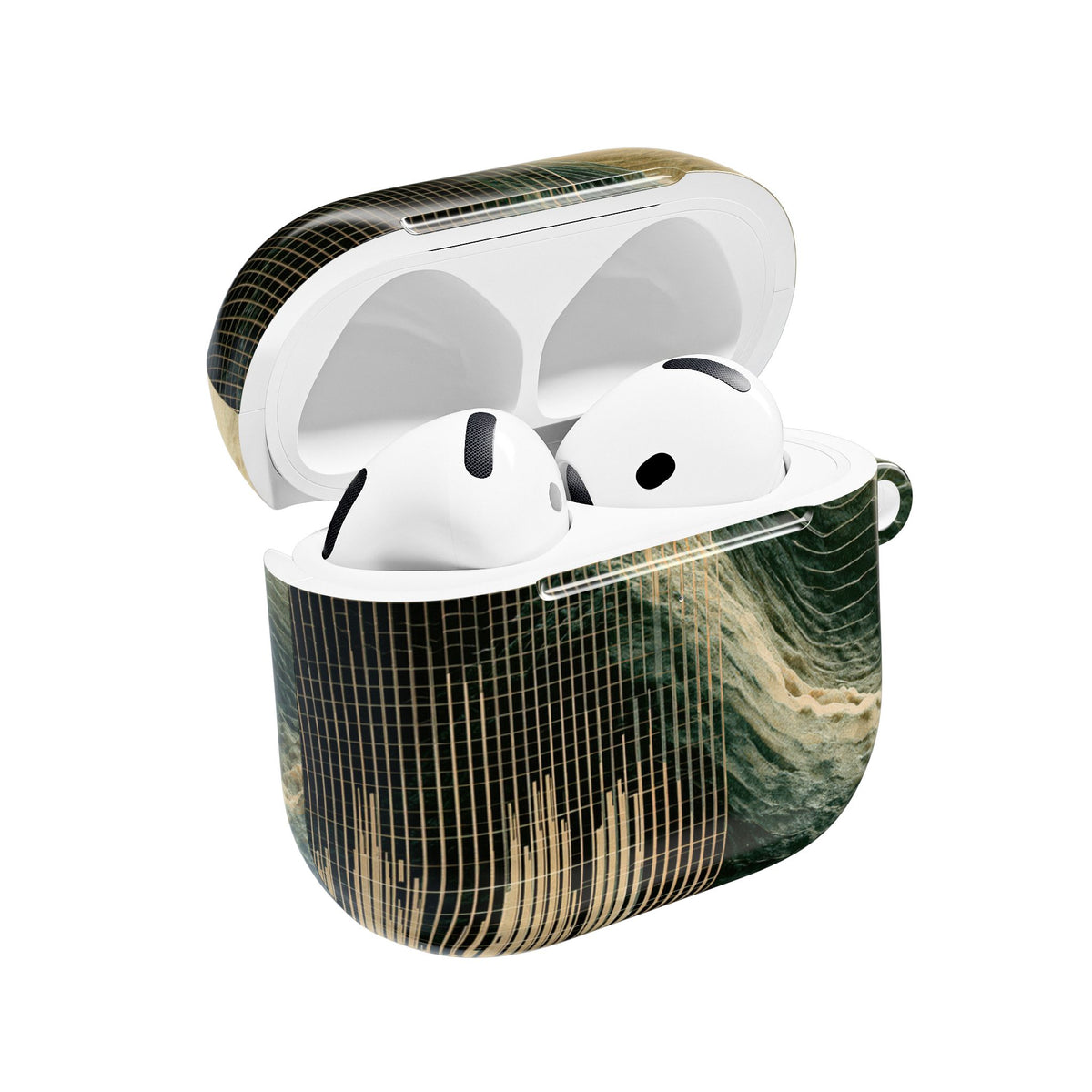Orbital Topography · Hard Case for AirPods & AirPods Pro · Green