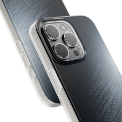 Grey Lite Phone Case for iPhone - Charcoal Brushed Steel