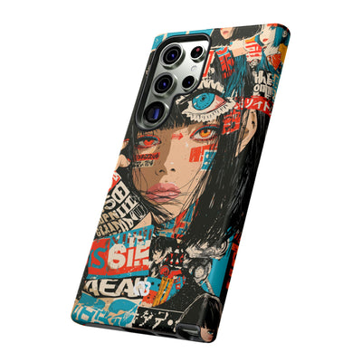 Shibuya Street Collage · Tough Phone Case for Samsung · Red