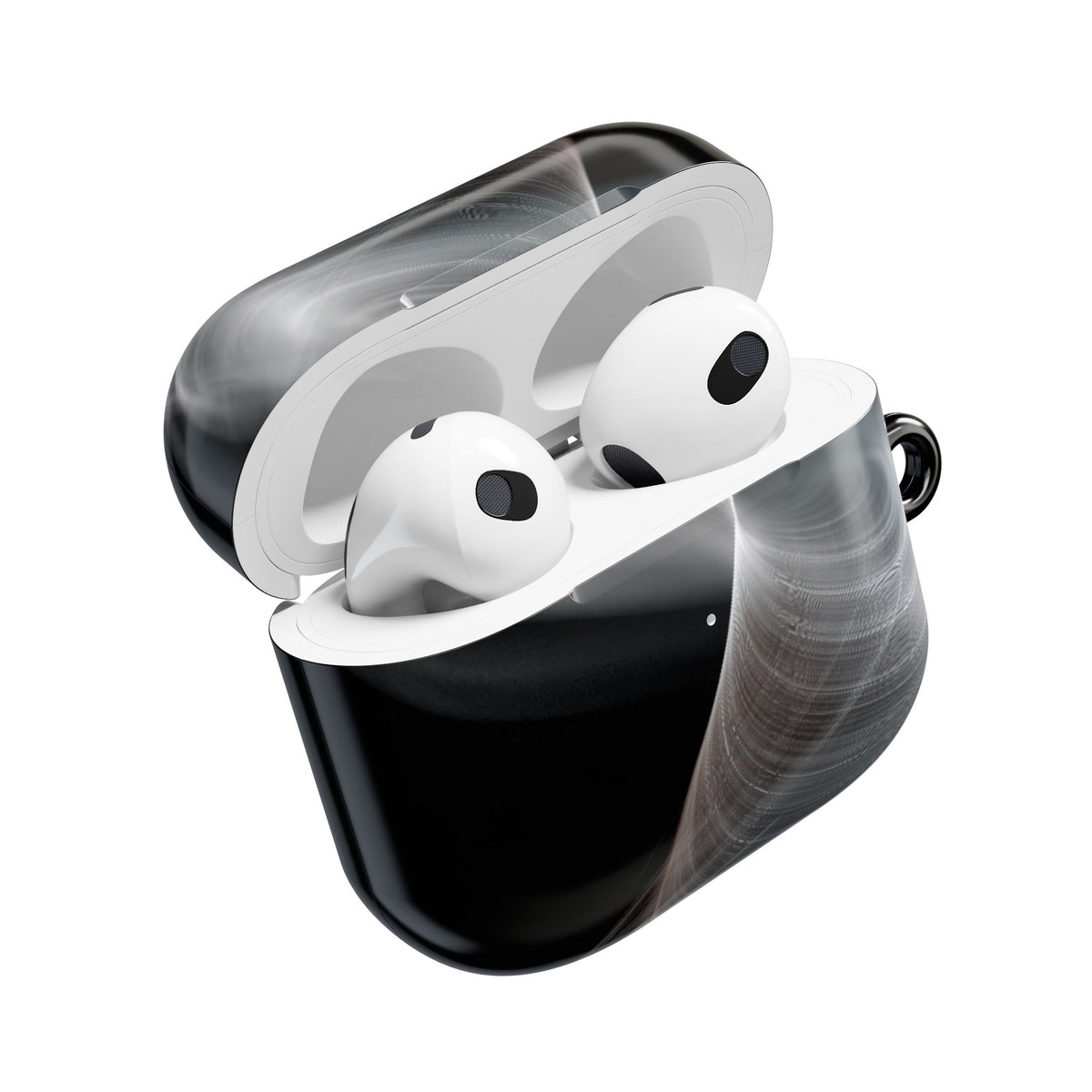 Luminous Vortex · Hard Case for AirPods & AirPods Pro · Black