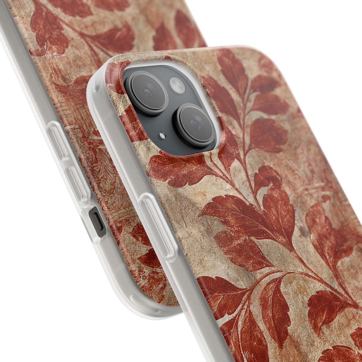 Terracotta Botanical Fresco · Lite Phone Case for iPhone ·  Red