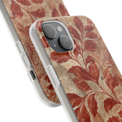 Terracotta Botanical Fresco · Lite Phone Case for iPhone ·  Red
