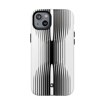 White Tough 2.0 Magsafe Phone Case for iPhone - Kinetic Mono Distortion