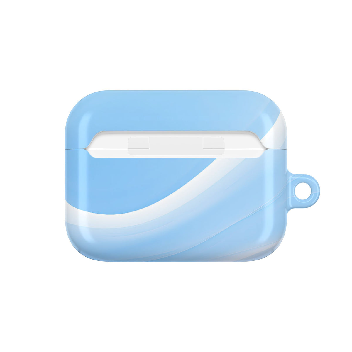 Glacial Contour Flow · Hard Case for AirPods & AirPods Pro · Blue