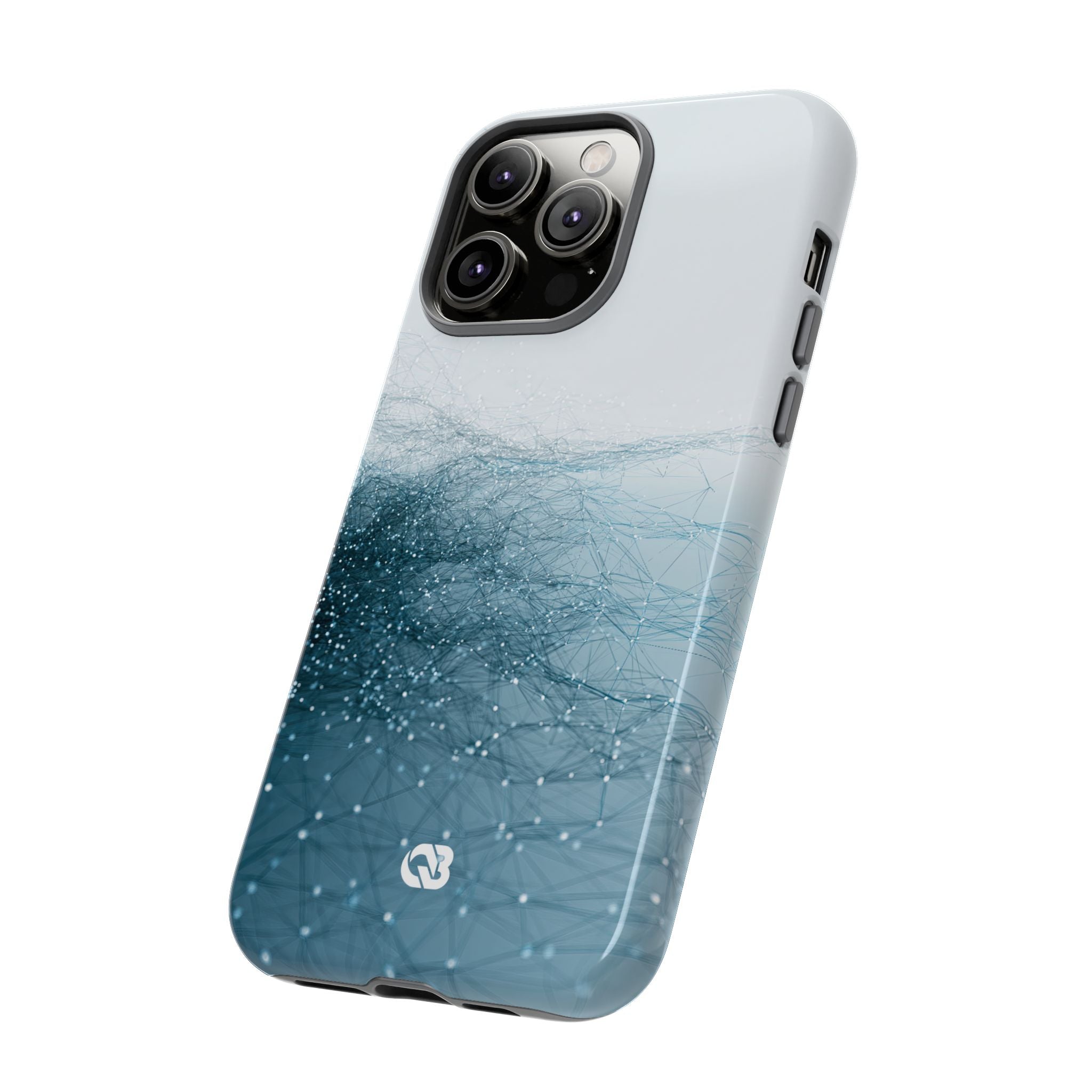 Teal Tough Phone Case for iPhone - Arctic Pulse Mesh