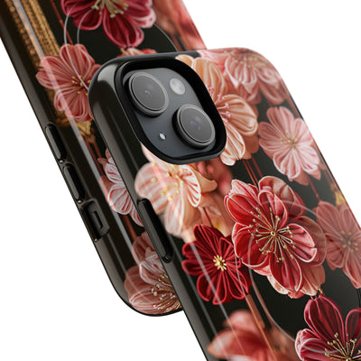 Silk Blossom Kanzashi · Tough 2.0 Magnetic Phone Case for iPhone · Pink
