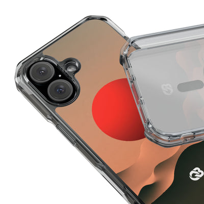 Crimson Sol Ridge · Clear Impact Magnetic Phone Case for iPhone · Red