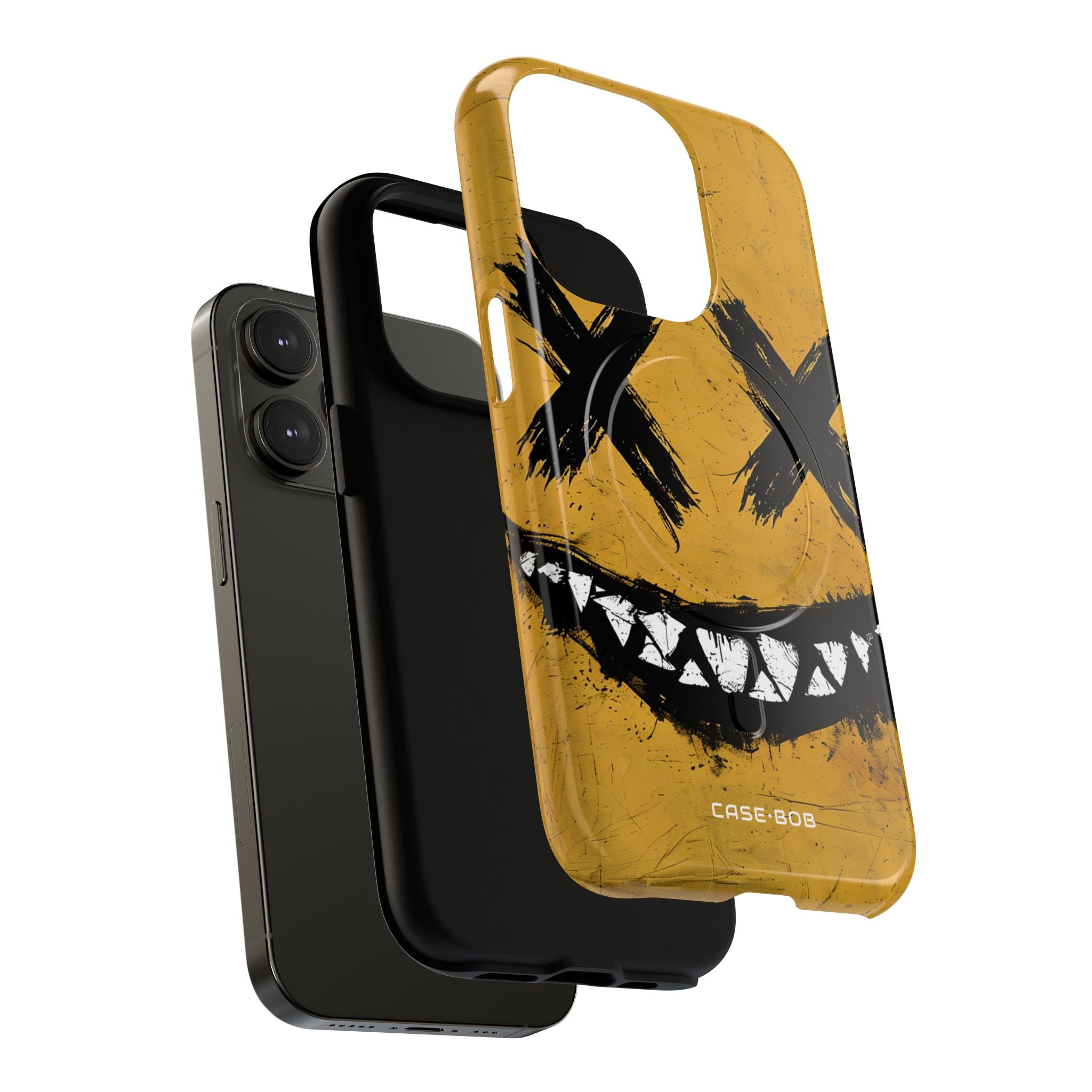 Jagged Smile Yellow iPhone 14 Pro Case - Tough+