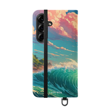 Sunset Wave - Samsung S25 Case - Lompakko