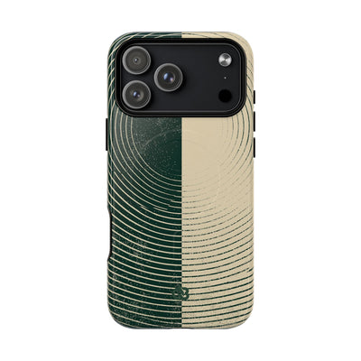 Green Tough 2.0 Magsafe Phone Case for iPhone - Evergreen Split Grain