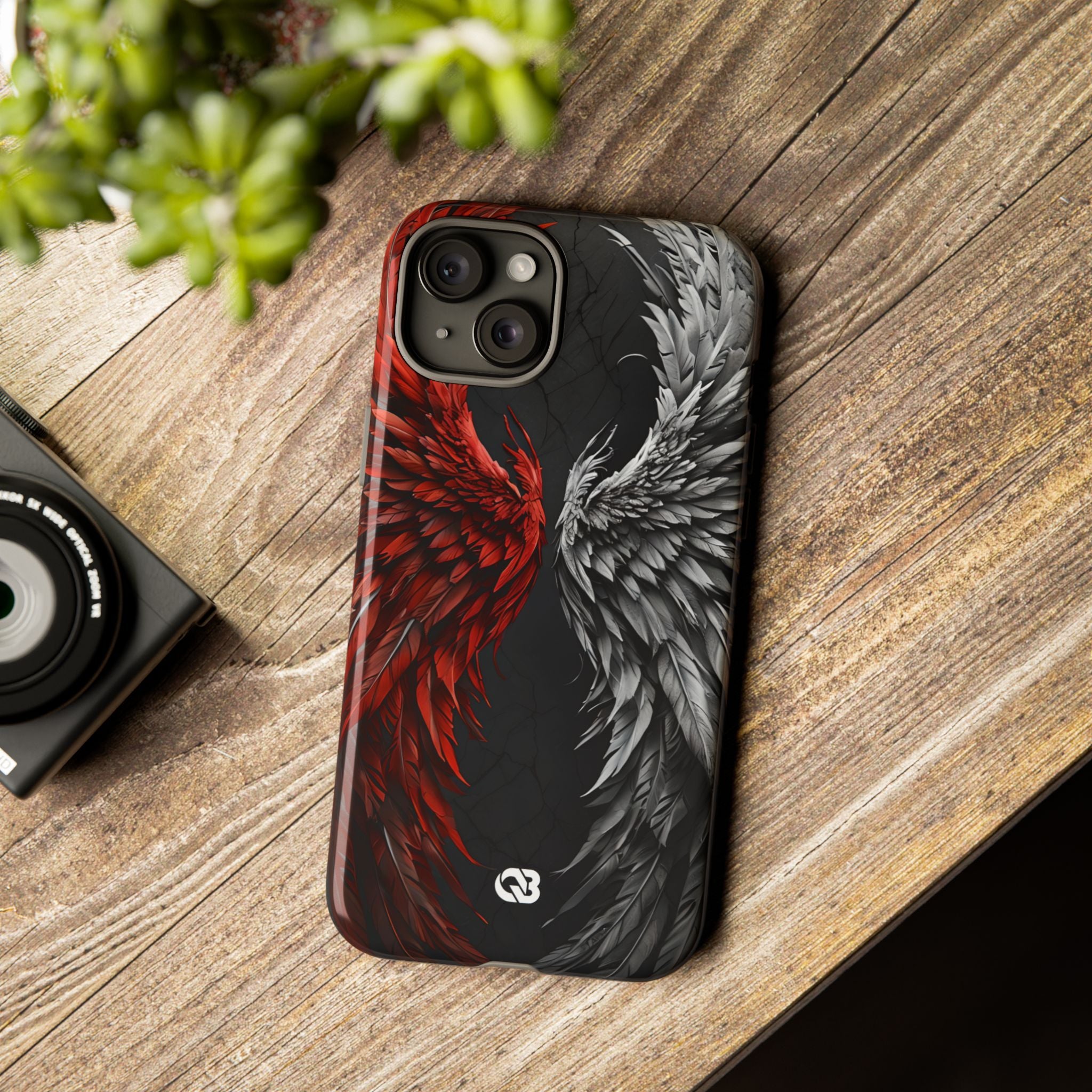 Split Crimson Wing · Tough Phone Case for iPhone