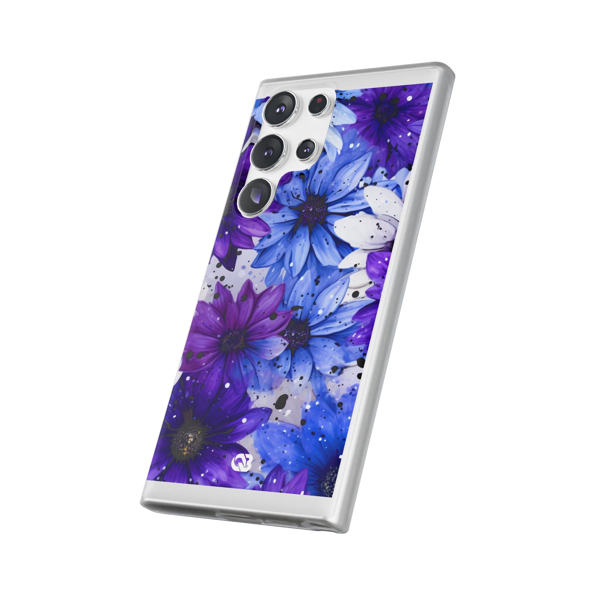 Ink Splatter Blooms · Soft Phone Case for Samsung