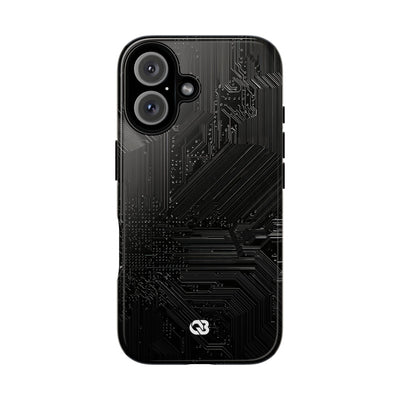 Obsidian Circuitry · Tough Phone Case for iPhone · Black