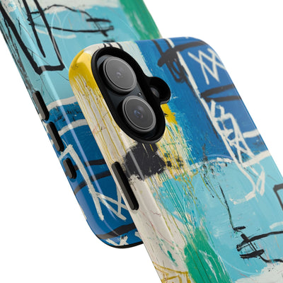Azure Urban Scribble · Tough+ Phone Case for iPhone · Magsafe