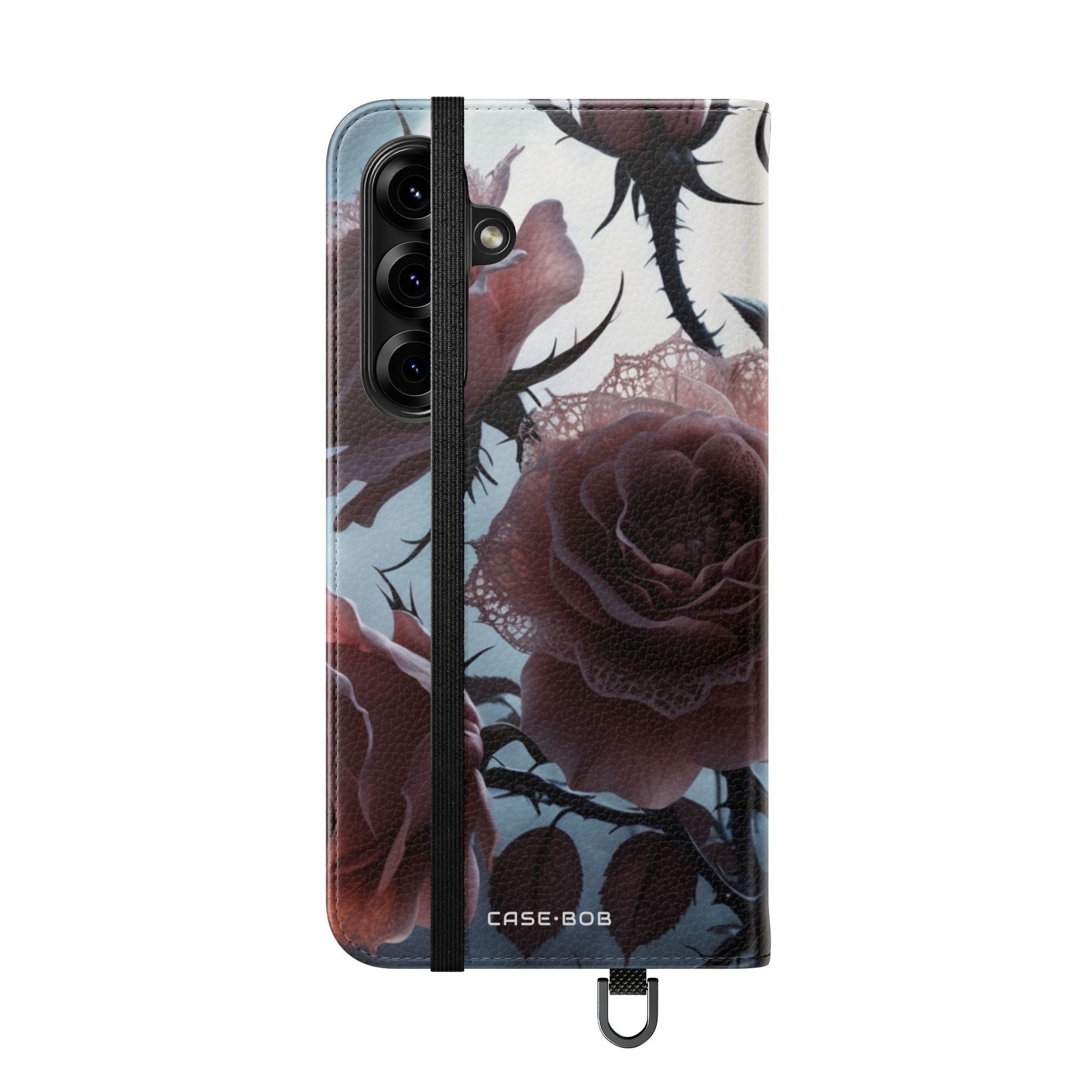 Lace Rose Moonlight - Samsung S25+ Case - Wallet