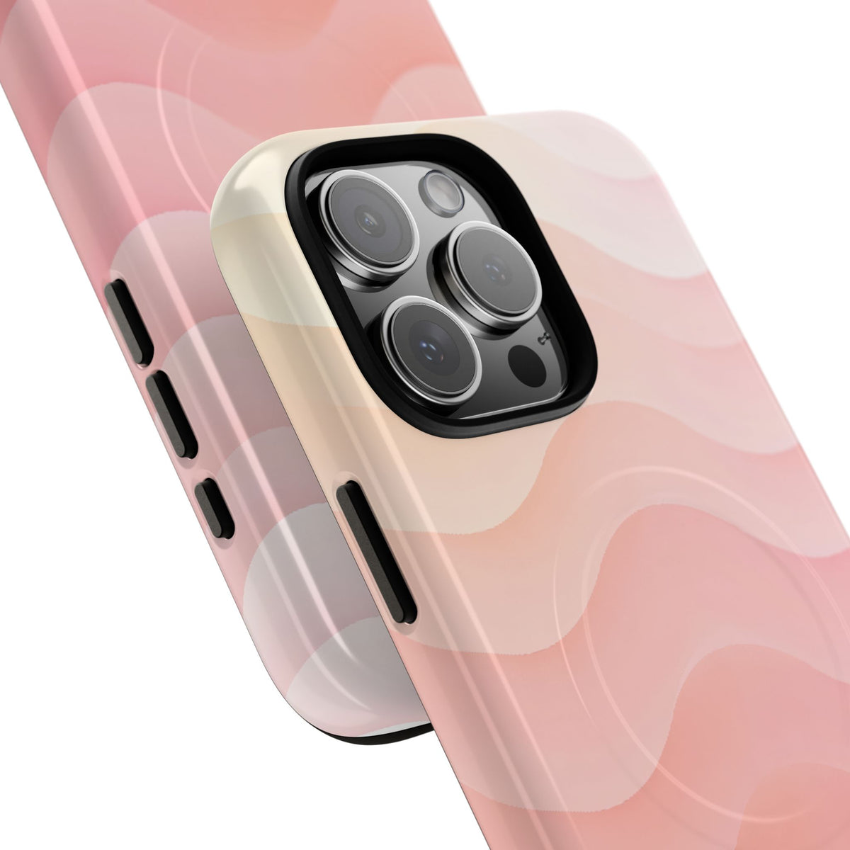Blush Horizon Waves · Tough 2.0 Magnetic Phone Case for iPhone · Pink