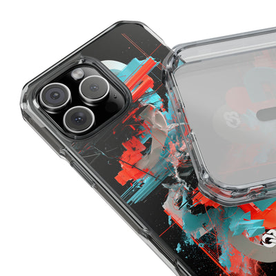 Fragmented Cyber Core · Clear Impact Magnetic Phone Case for iPhone ·  Black