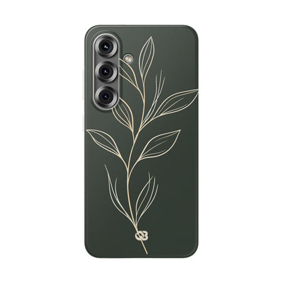Minimal Botanical Stem · Lite Phone Case for Samsung · Green
