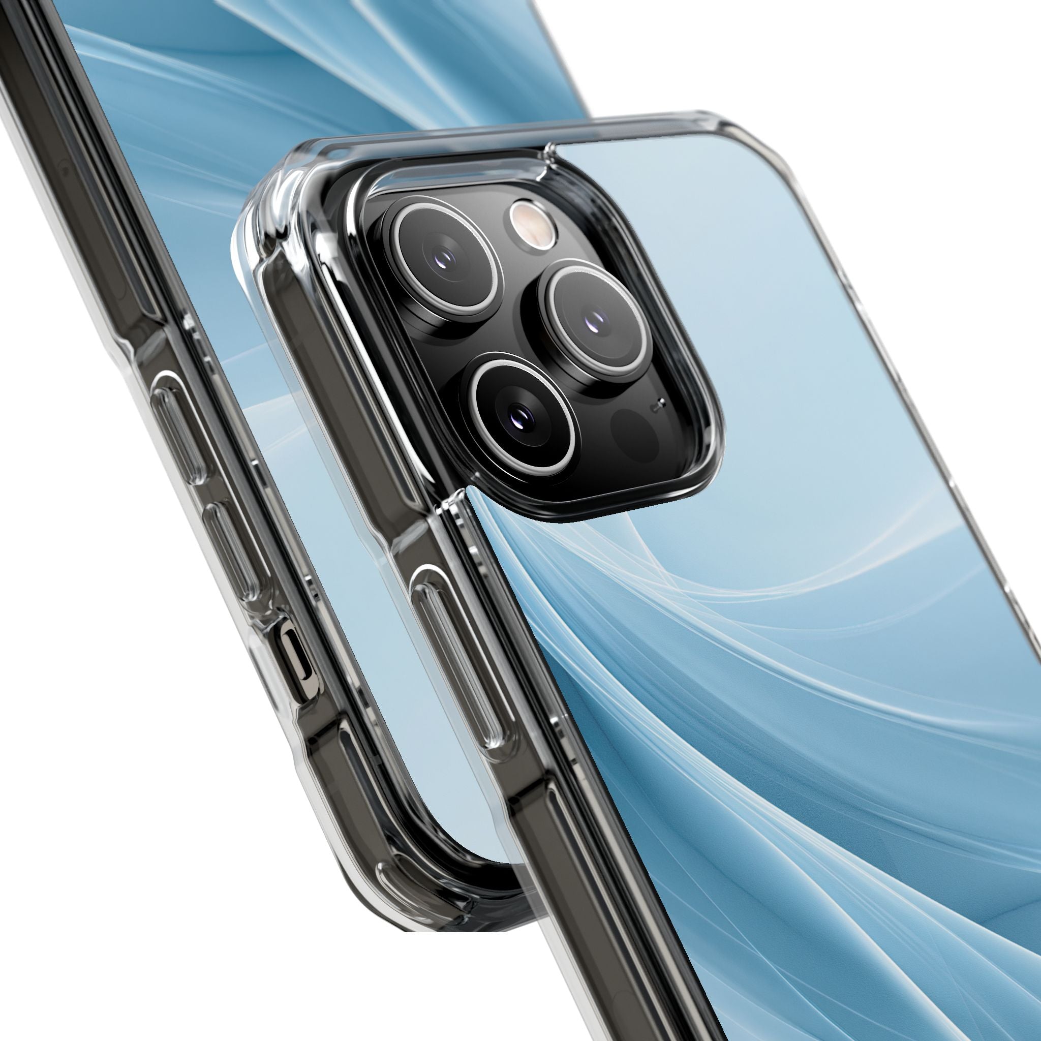 Blue Impact MagSafe Phone Case for iPhone - Arctic Silk Drift