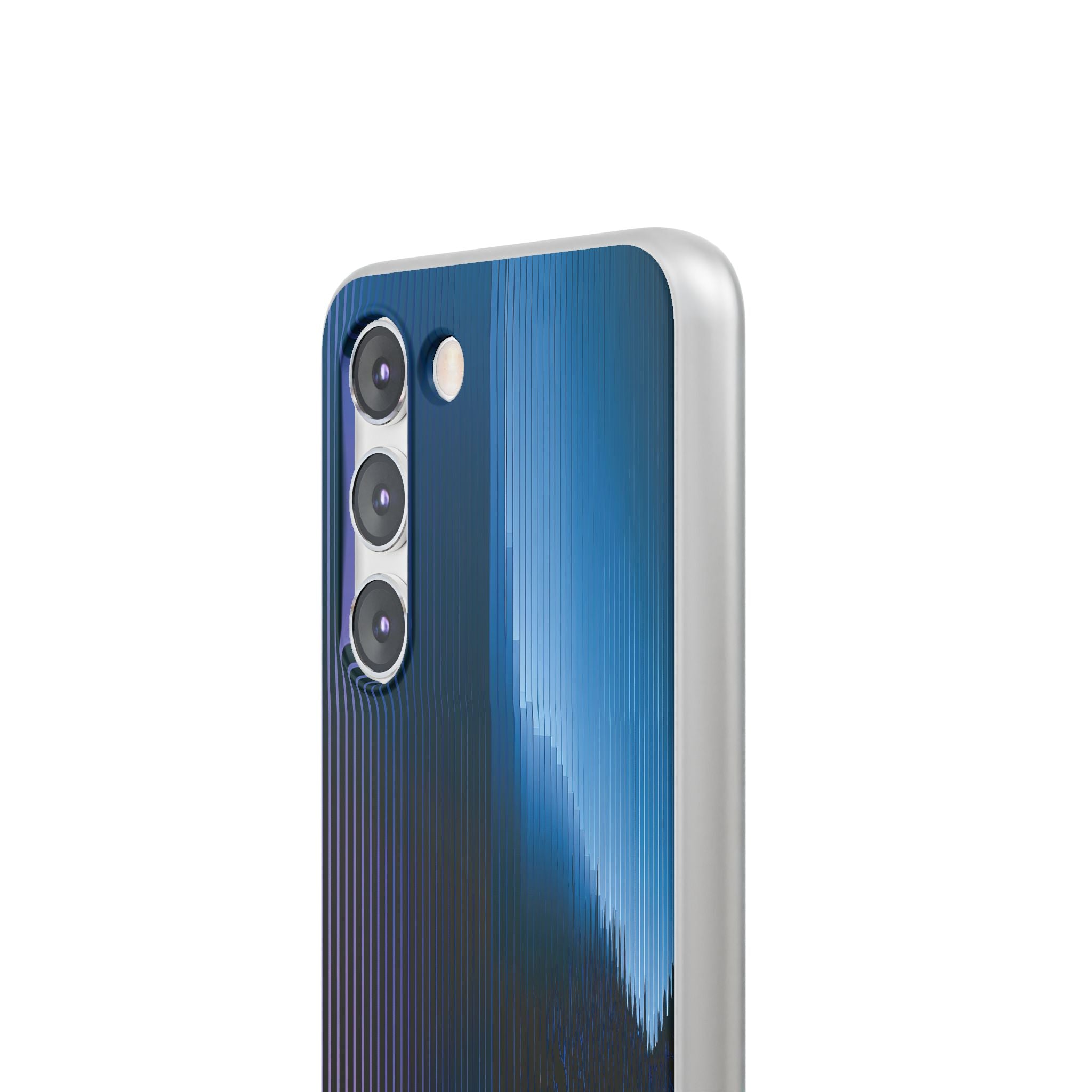 Blue Lite Phone Case for Samsung - Indigo Distortion Wave