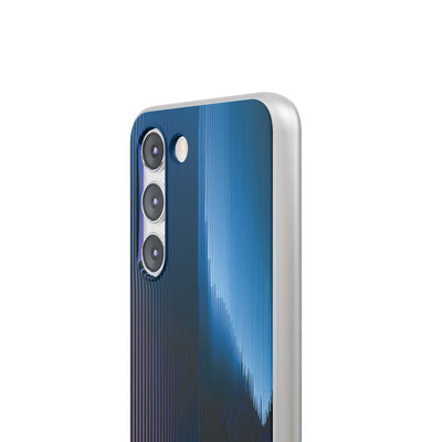 Blue Lite Phone Case for Samsung - Indigo Distortion Wave