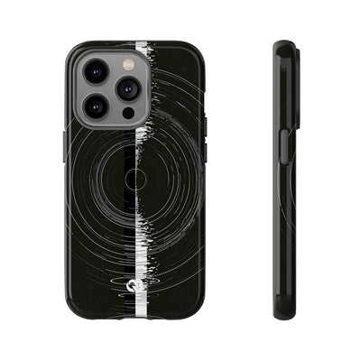 Black Tough Phone Case for iPhone - Obsidian Orbital Signal