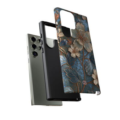Gilded Blossom Reverie · Tough Phone Case for Samsung · Teal
