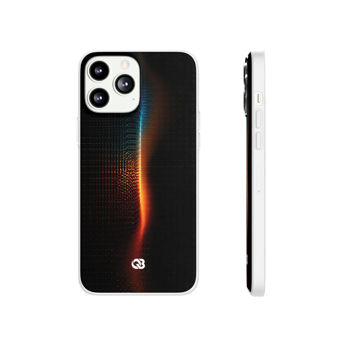 Luminous Refraction Grid · Lite Phone Case for iPhone ·  Black