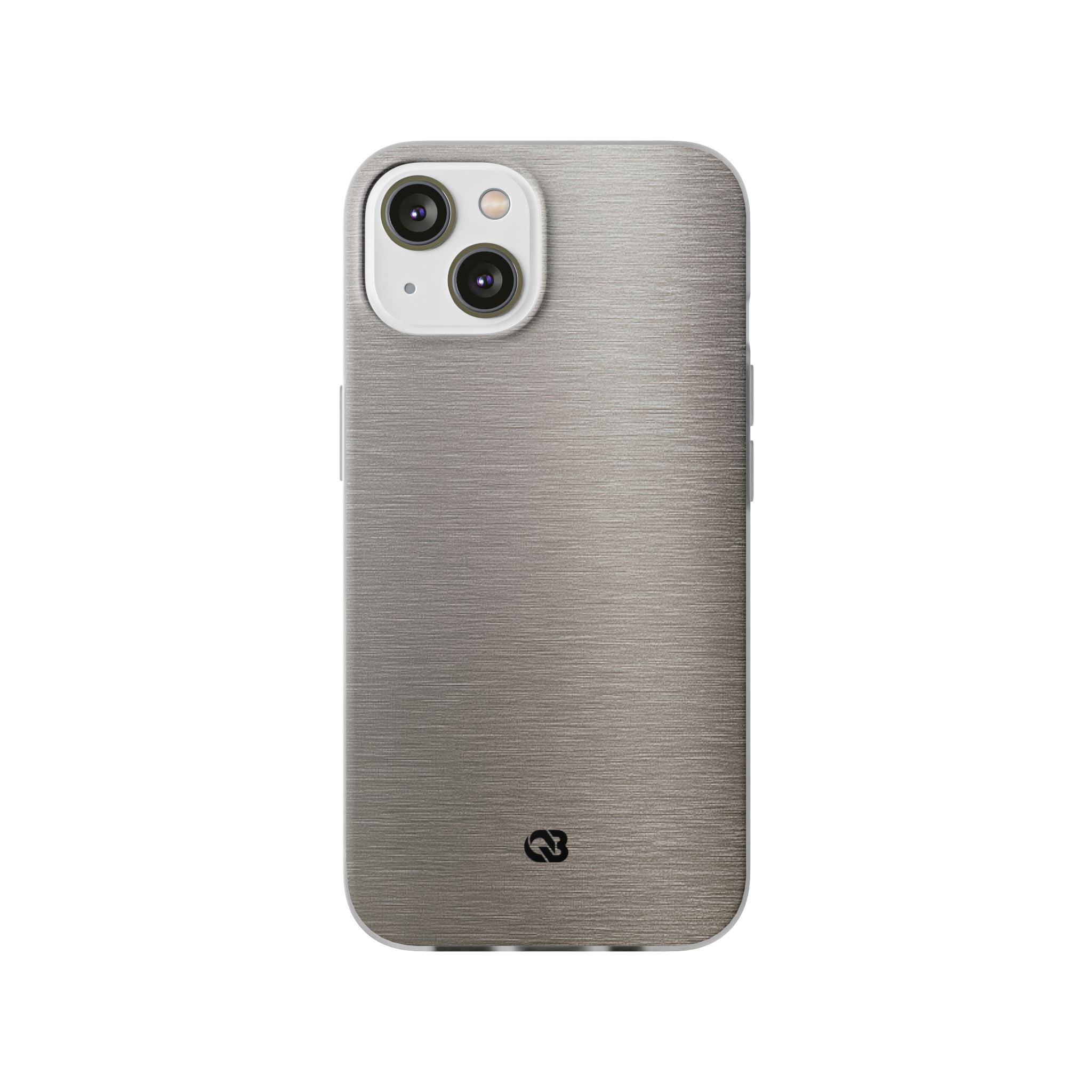 Grey Lite Phone Case for iPhone - Brushed Nickel Linen
