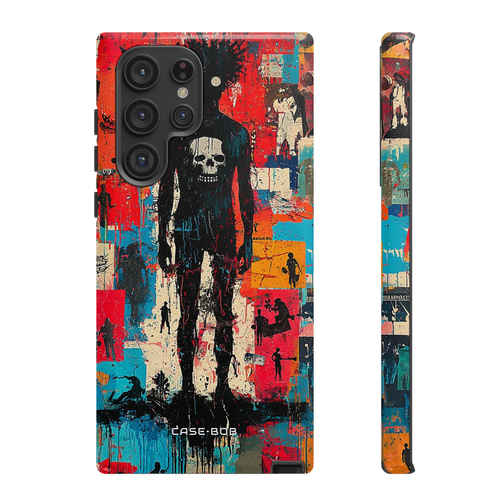 Piikikäs pääkallo siluetti Samsung S22 Ultra -kestävä suojus