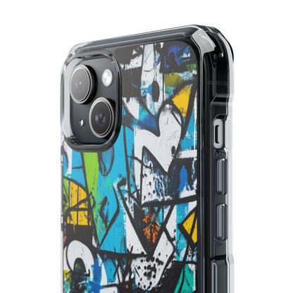 White Ripple Drift iPhone 15 Plus Skal - Impact