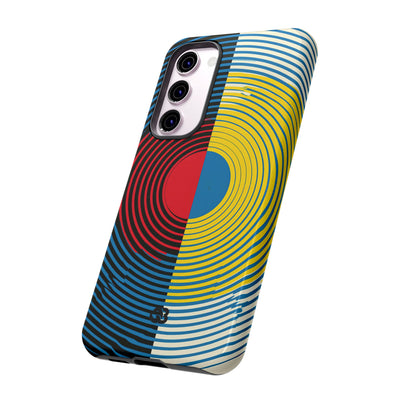Blue Tough Phone Case for Samsung - Primary Circuit Orbit