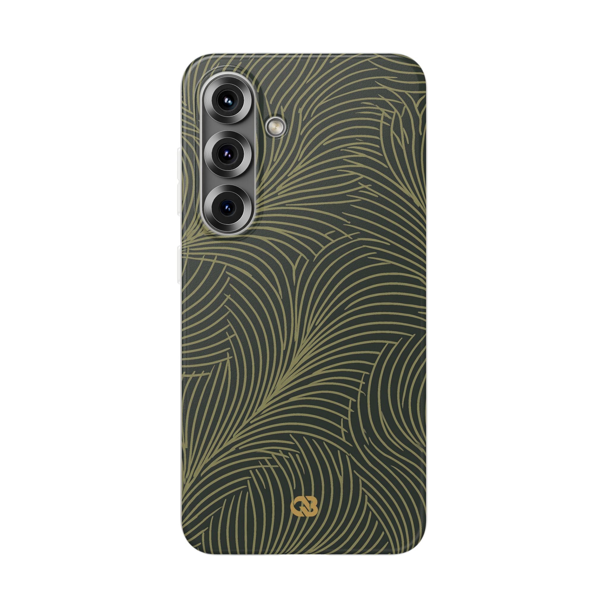 Green Lite Phone Case for Samsung - Dark Olive Plume