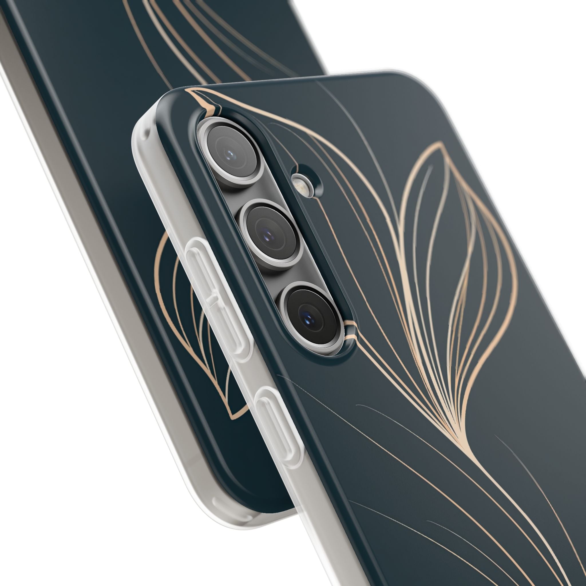 Teal Lite Phone Case for Samsung - Sandstone Silk Flora