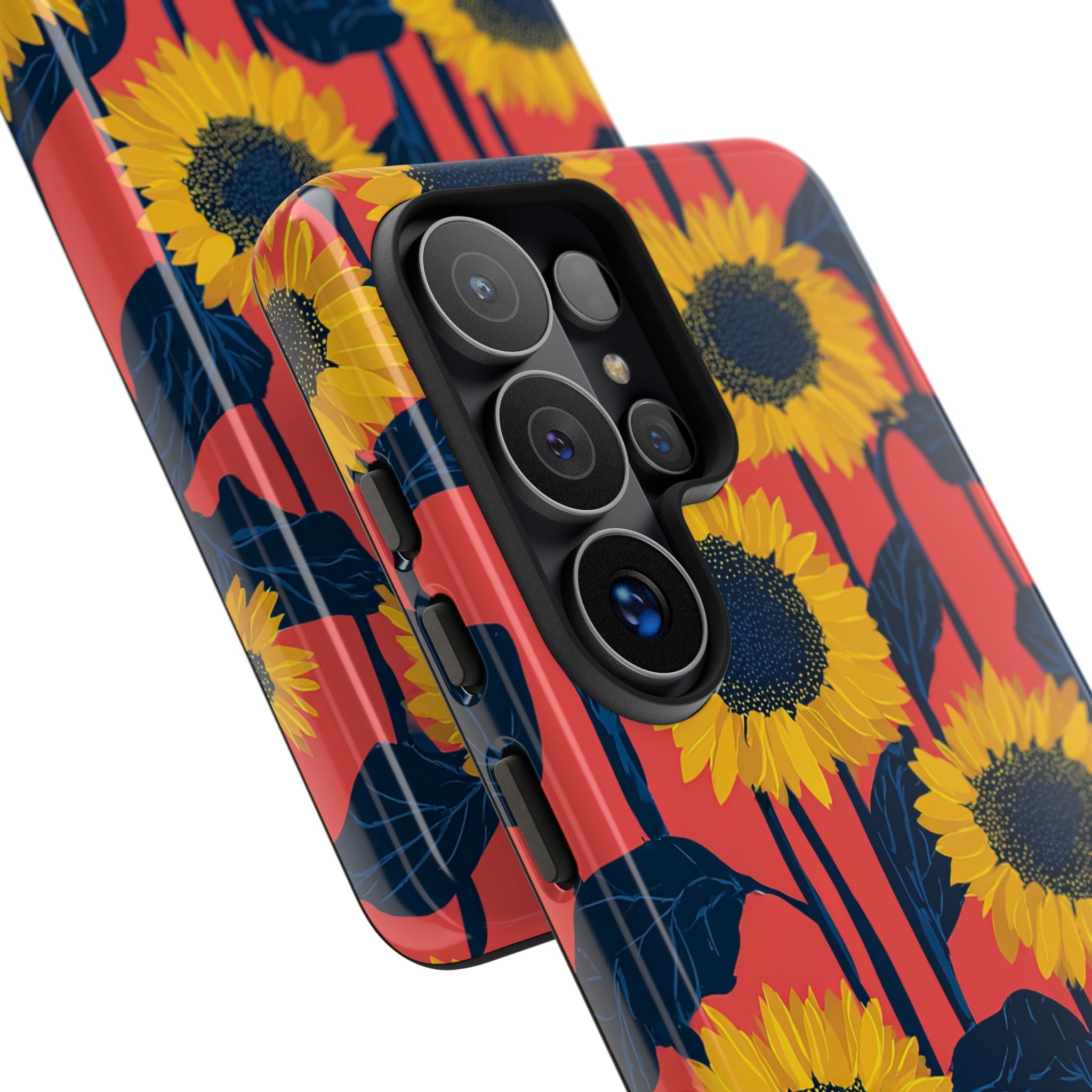 Solar Navy Bloom · Tough Phone Case for Samsung