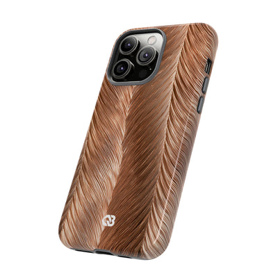 Rose Gold Weave · Tough Phone Case for iPhone · Brown