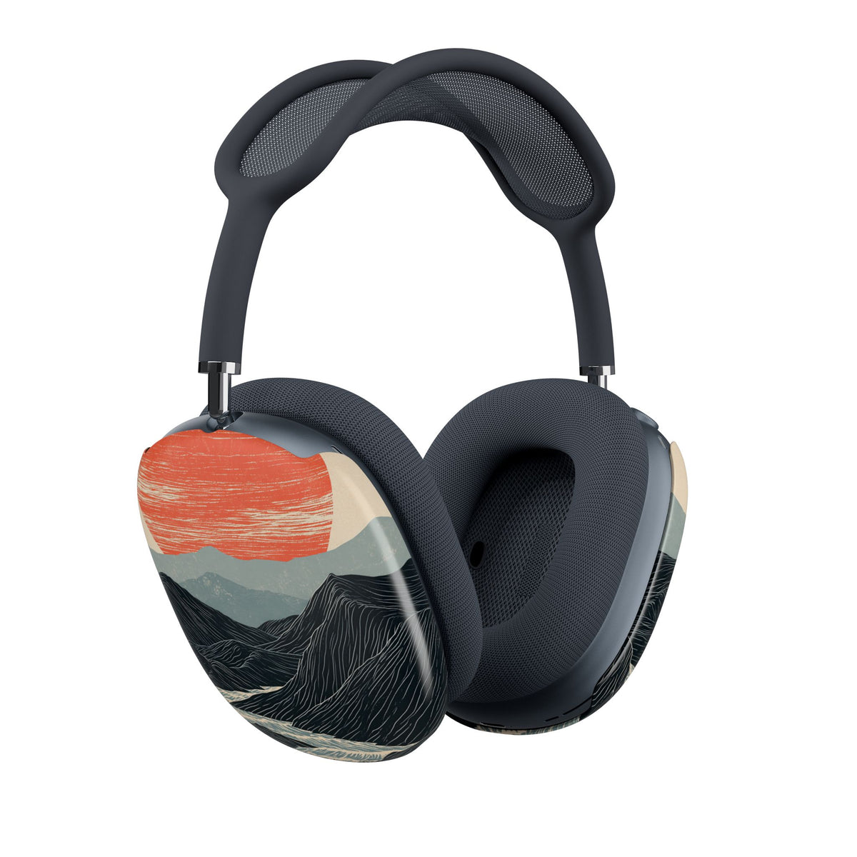 Crimson Ridge Horizon · Hard Case for AirPods Max · Black