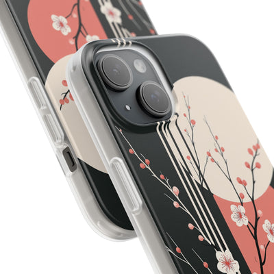 Black Lite Phone Case for iPhone - Kyoto Midnight Blossom