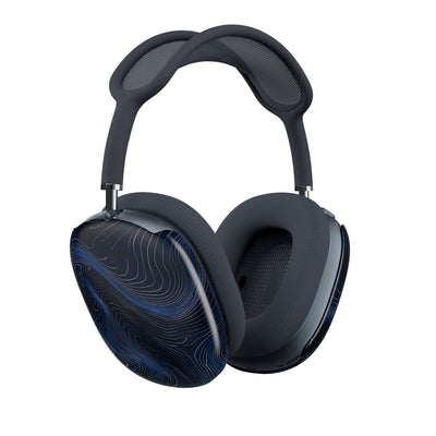 Midnight Topography · Hard Case for AirPods Max · Blue