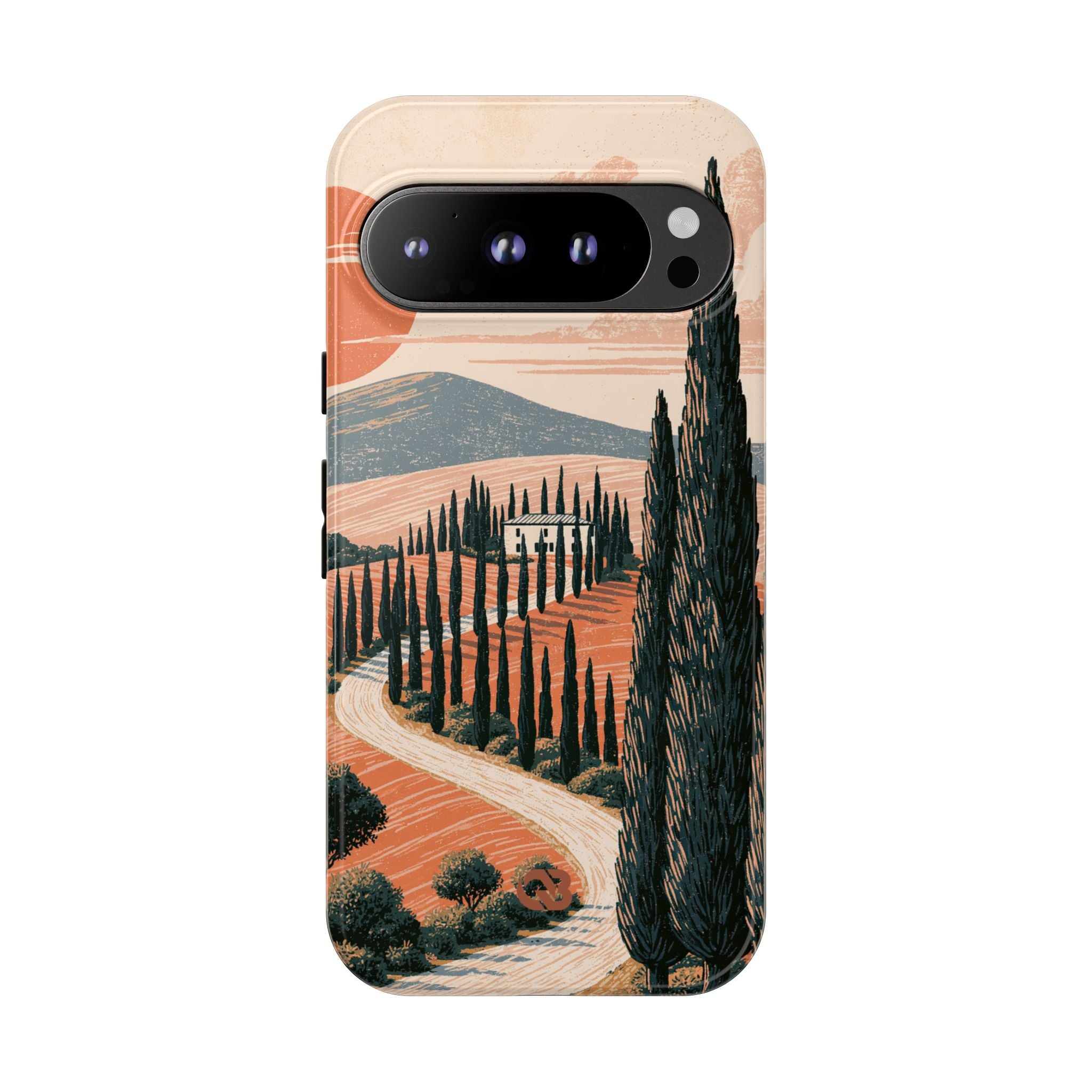 Orange Tough Phone Case for Google Pixel - Terracotta Ridge Trail