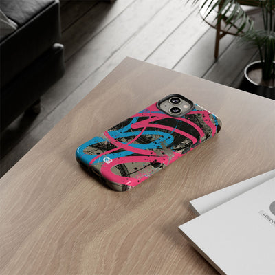 Cyber Splatter Flow · Tough Phone Case for iPhone · Pink