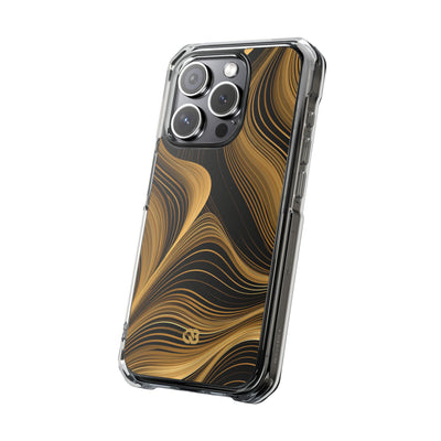 Gold Impact MagSafe Phone Case for iPhone - Molten Copper Strands