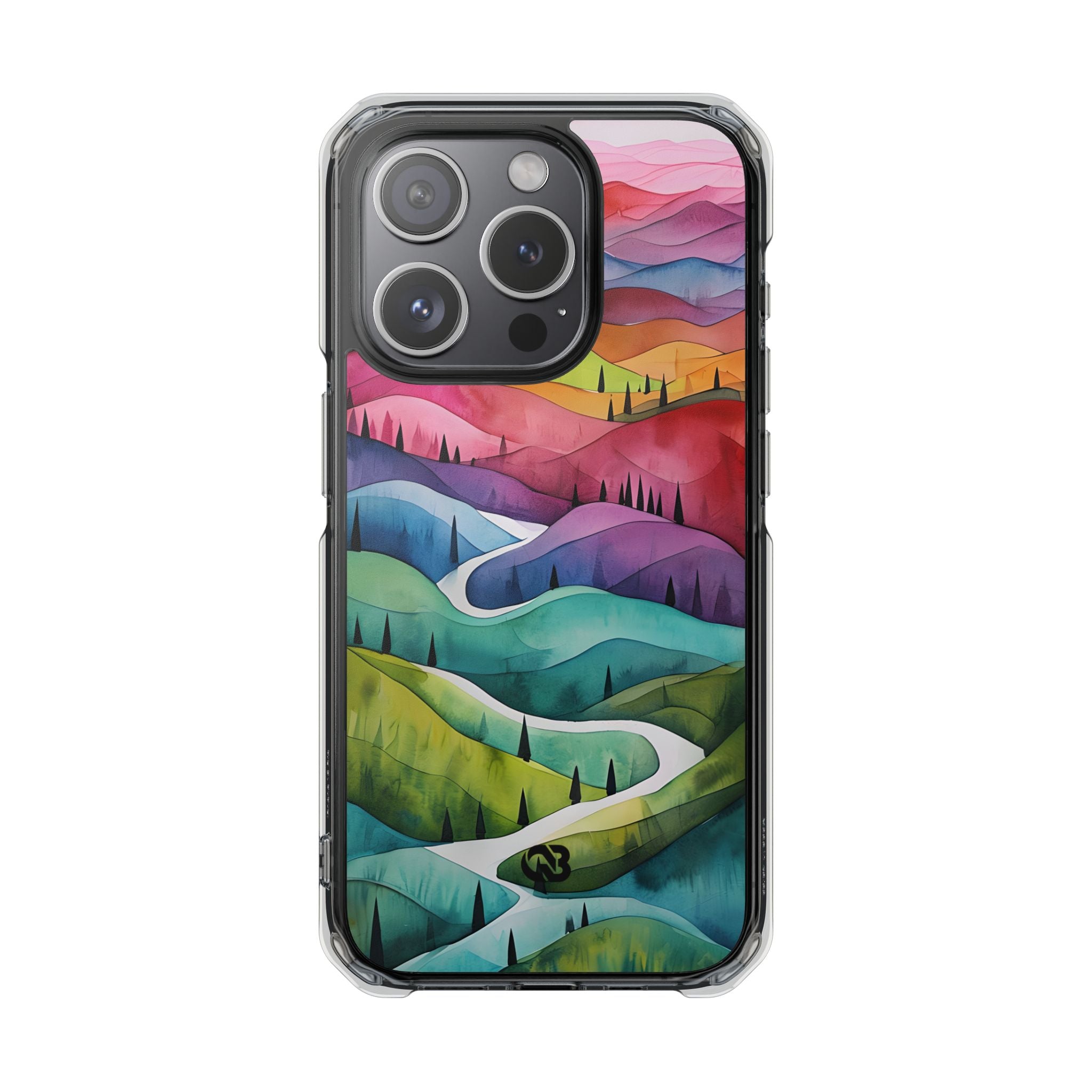 Fluid Rainbow Ridge · Impact Coque de téléphone pour iPhone · Magsafe