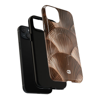 Rose Gilded Fan · Tough 2.0 Magnetic Phone Case for iPhone · Gold