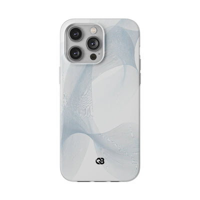 Glacial Contour Waves · Lite Phone Case for iPhone ·  White