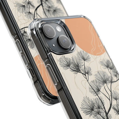 Spiky Tree Sunset iPhone 15 Plus Skal - Impact